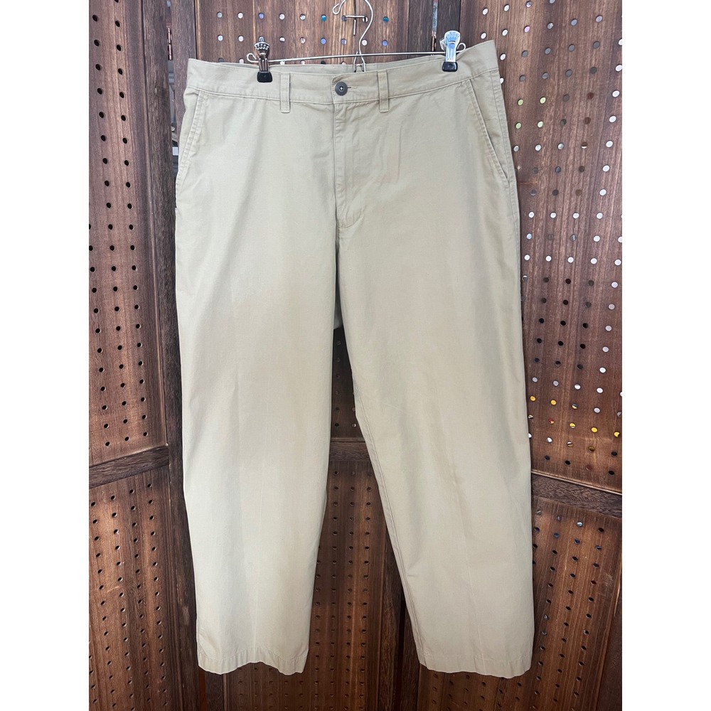 Patagonia Organic Cotton Khaki Mens Pants 34 W 29 L Lightweight Relax Fit